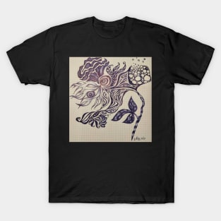 Fantasy Doodle Flower T-Shirt